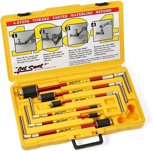 Jet Swet 6100 Kit Water Stopper 1/2"- 2" 6 Tools PVC Heavy Duty Carrying Case - Picture 3 of 19