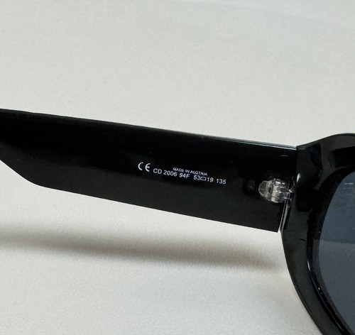 Retro Vintage Damen Christian Dior CD Sonnenbrille 2006 94F schwarz großes Logo - Bild 7 von 12
