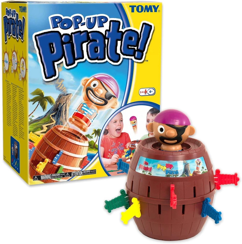 TOMY Pop Up Pirate Classic Children's Action Board Game, Family and Preschool Ki