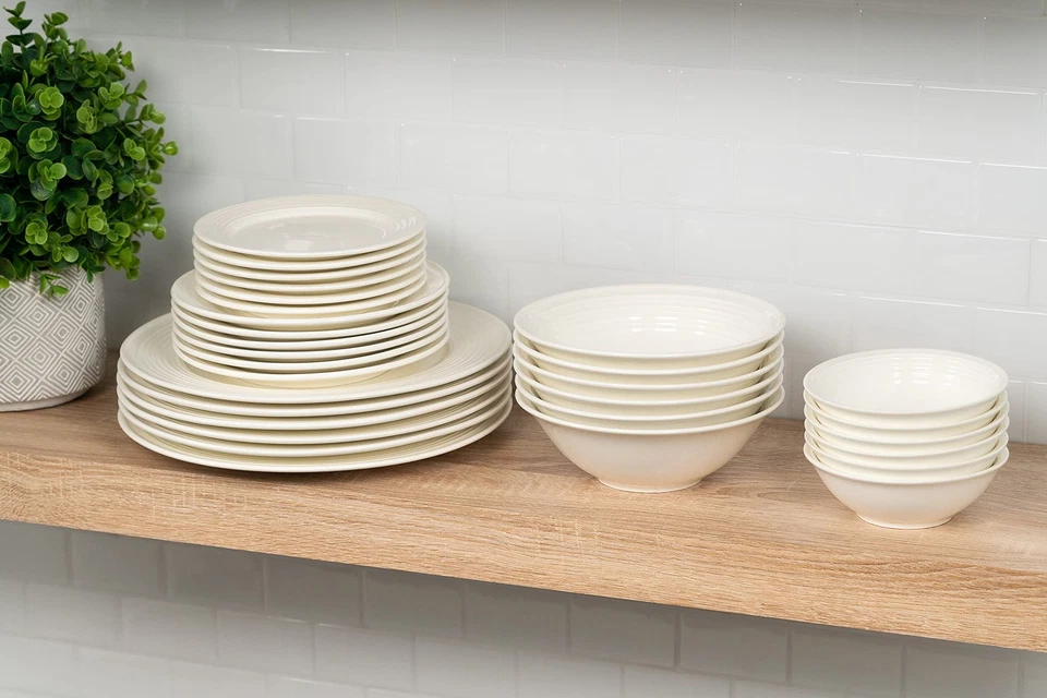 Juego de vajilla Nova White redondo 62 piezas, servicio para 6 Foto 4 de 4