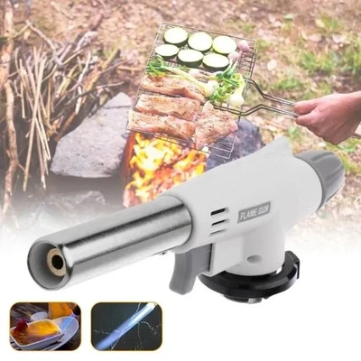 Camping Gas Torch Butane Burner Bbq Welding Flame Gun Lighter Heating Tool