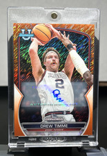 2023 Bowman U Drew Timme SSP Orange Shimmer RC Auto 02/25 Jersey # 1/1 Case Hit!