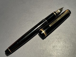 Namiki FALCON Black Fountain Pen 14K‑585 Soft Fine SF Nib. Plastic Version.