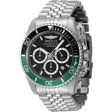 Invicta Pro Diver Sprite Bezel Chronograph GMT Quartz Men’s Watch Black Dial