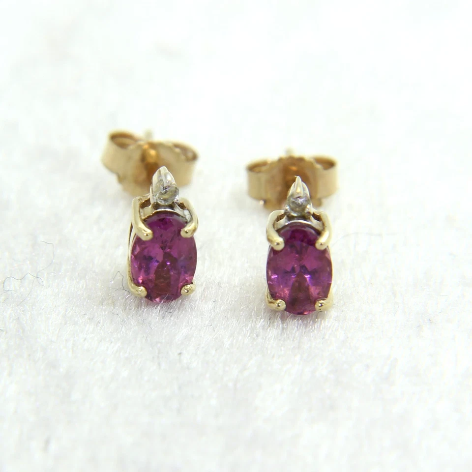 Brincos de ouro 9 quilates granada celta - Imagem 3 de 4