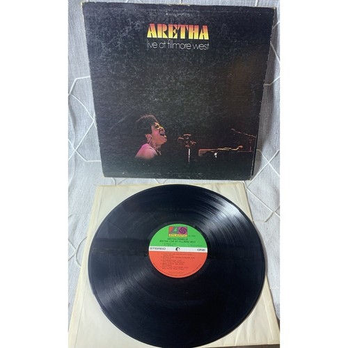 ARETHA FRANKLIN Live Fillmore West Promo LP gatefold VTG Ray Charles RARE insert