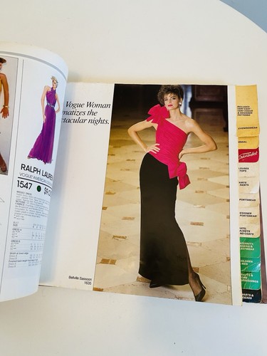 Vogue Patterns Store Display Counter Book Catalog 1986 Vintage Fashion - Picture 5 of 24