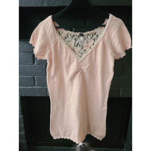 WE THE FREE light pink babydoll mini dress y2k style size M - Picture 2 of 4