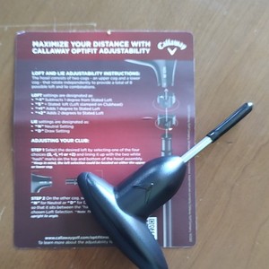 Callaway OptiFit Golf Club Adjustment Tool Wrench w/ Instructions, Black