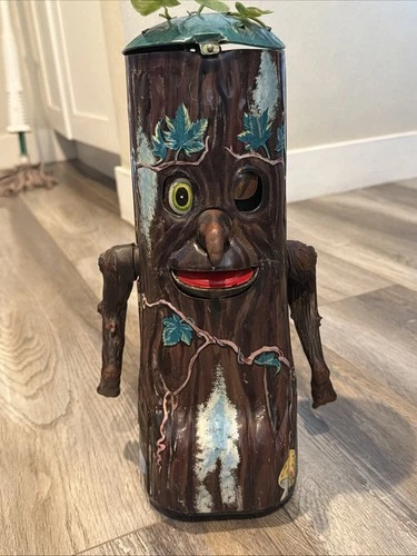 Rare  Marx 1960's Whistling Spooky Kooky Tree tin litho toy /Japan Missing Parts