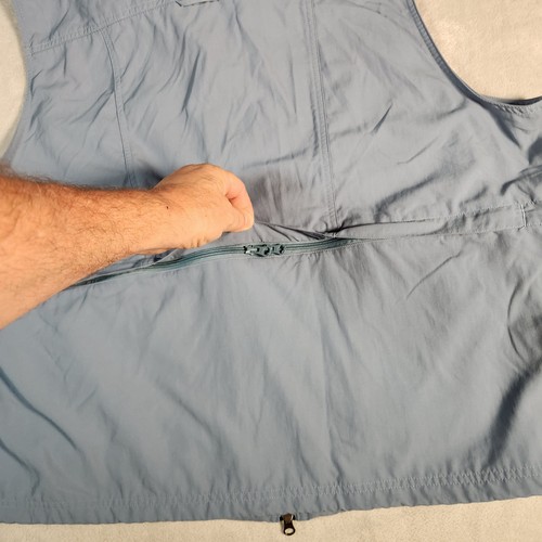 TravelSmith Weste Herren 3XL blau Safari Angeln Jagd Fotografie Utility Reisen - Bild 14 von 15