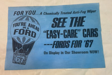 1967 Ford Dealership Windshield Cleaner Display VERY RARE Shelby Mustang GT500