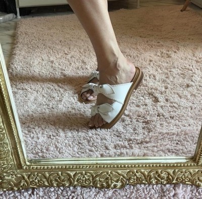 See By Chloe women's White Leather Sandals 7.5 New