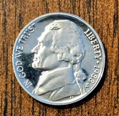 Set Of 3 1988 1989 1990 Proof S  Nickels 5c  Uncirculated
