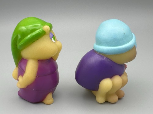 2 Old Playskool Glo Friends Glow Worm Bug Finger Figure Toys 1985 /86 Hasbro - Picture 2 of 5