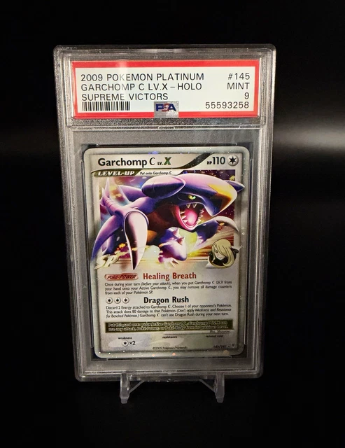 Pokemon 2009 Garchomp C Lv.X Supreme Victors Holo 145/147 PSA 9