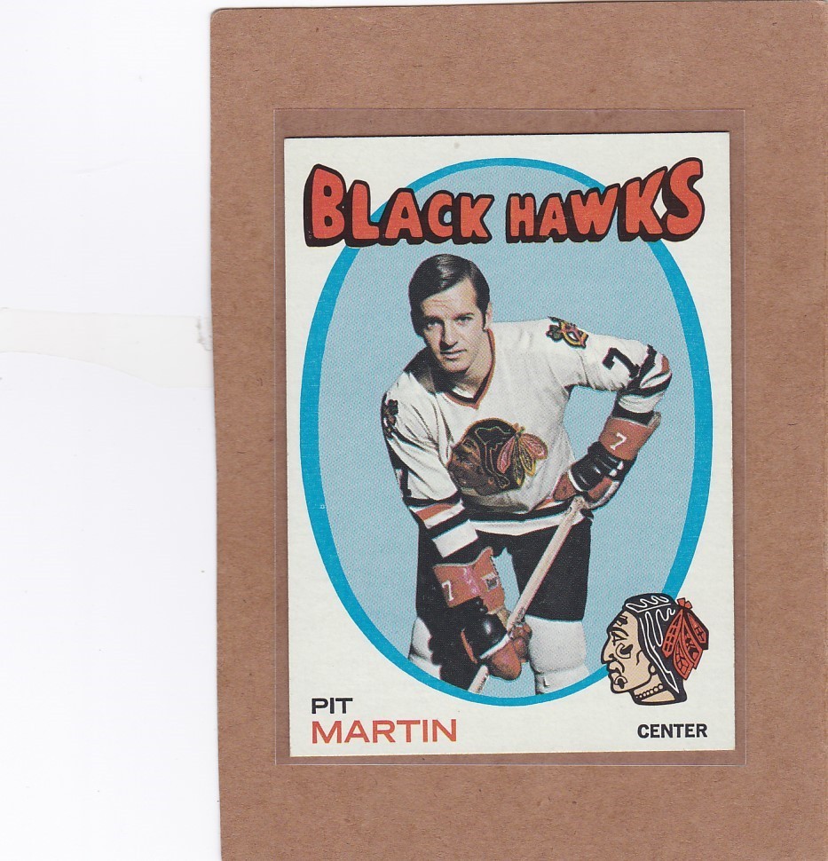 1971-72 TOPPS HOCKEY PIT MARTIN #39 BLACK HAWKS NM *A38391