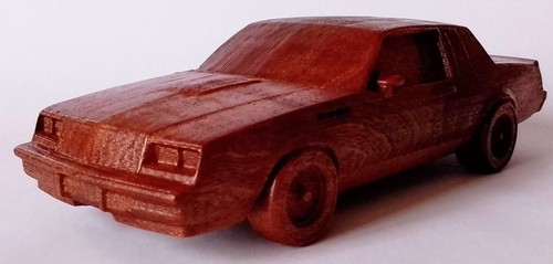 1:16 Wooden Car Model – Inspired by 1987 GNX Luxury Coupe – Gift for Collectors - Picture 5 of 8