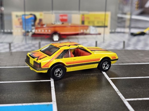 Vintage Hot Wheels Blackwalls Turbo Mustang 1125 Yellow 1979 Hong Kong BW Car - Picture 3 of 10