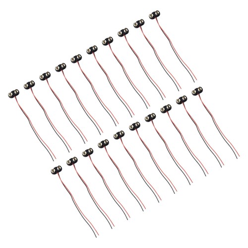 Batterietaste W-Kabel 15 Cm 20 Stück Batterieclip Hartschale Hochwertig - Bild 12 von 12