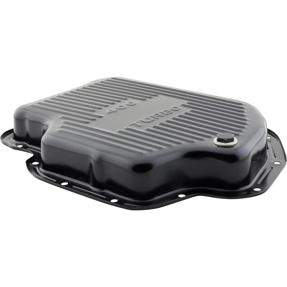 Pan de transmisión GM TH-400 de acero negro de 1-7/8 pulgadas de profundidad Foto 3 de 4