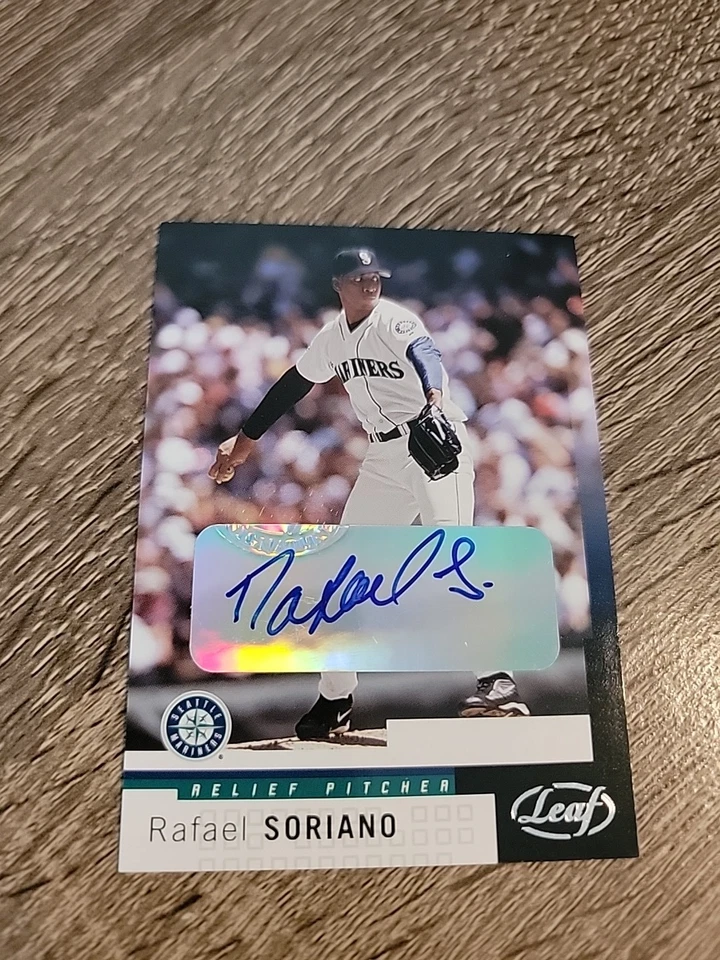 2004 Leaf Second Edition Auto Rafael Soriano #76 Mariners - Image 4 of 4