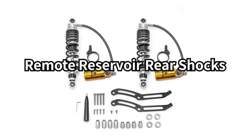 Remote Reservoir Rear Suspensions Shocks Fit For Harley Road Street Glide 2014+ - Video 1 of 1