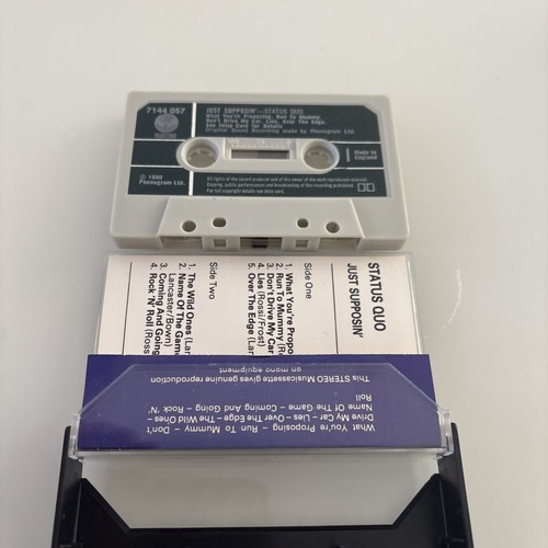 Status Quo - Just Supposin' Original 1980 Vertigo Cassette Tape Tested & VGC - Picture 4 of 5