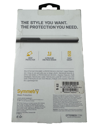 OtterBox Symmetry Case for Samsung Galaxy J3 (2017). Galaxy Express Prime 2 -Blk - Picture 2 of 2