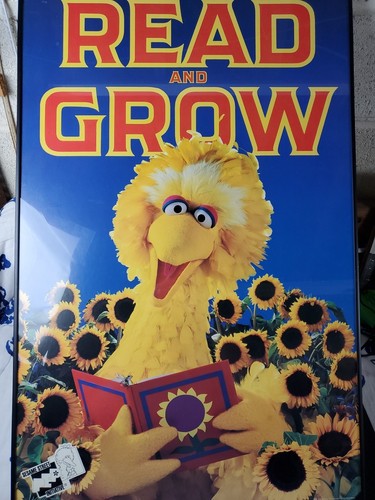RARE 1992 Big Bird Library Promo Poster Read And Grow American Library Assn - Picture 1 of 5