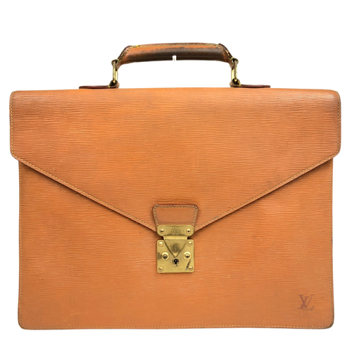 Auth Louis Vuitton Serviette Ambassador Business Bag Epi Briefcase M54418 MI0997