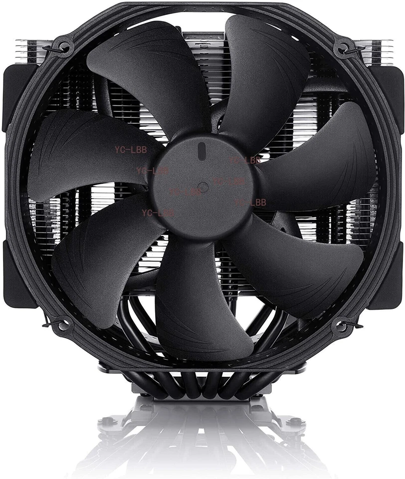 Noctua NH-D15 chromax.Black, Dual-Tower CPU Cooler (140mm, Black) - Image 2 of 4