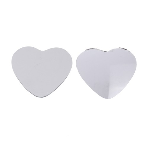1 Pair Car Frameless Blind Spots Mirror Cute Heart Shape Side Mirror Rearview - Picture 6 of 11