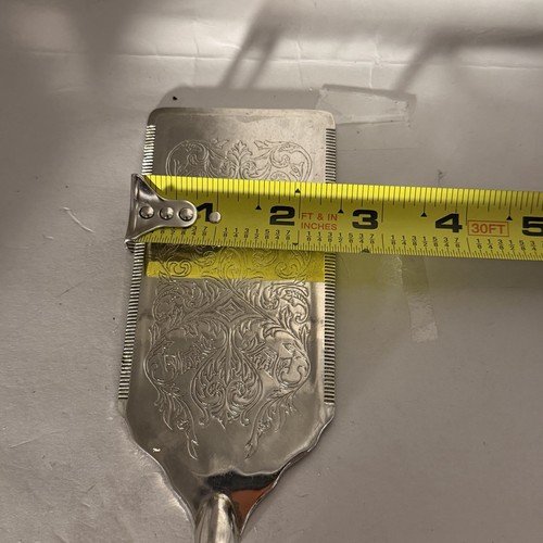 Vtg GODINGER Silver Art Co Ltd Decorative Design Cake Server 11.25” Long - Picture 6 of 8