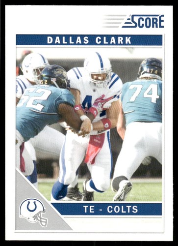 2011 Score #123 Dallas Clark Indianapolis Colts Football Karte - Bild 1 von 2