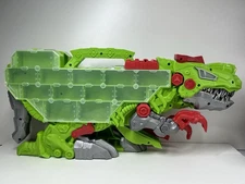 Kid Connection Dinosaur T-Rex Transporter . Car Carrier Case Light Sound “Works”