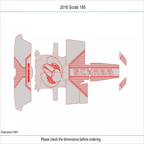 2016 SCARAB 195 cockpit Swimming platform 1/4" 6mm EVA Faux Teak Decking - Picture 5 of 24