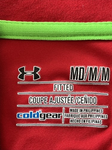 Camiseta de entrenamiento de fútbol americano Southampton Under Armour roja 1/4 cremallera para hombre mediana M - Imagen 6 de 8