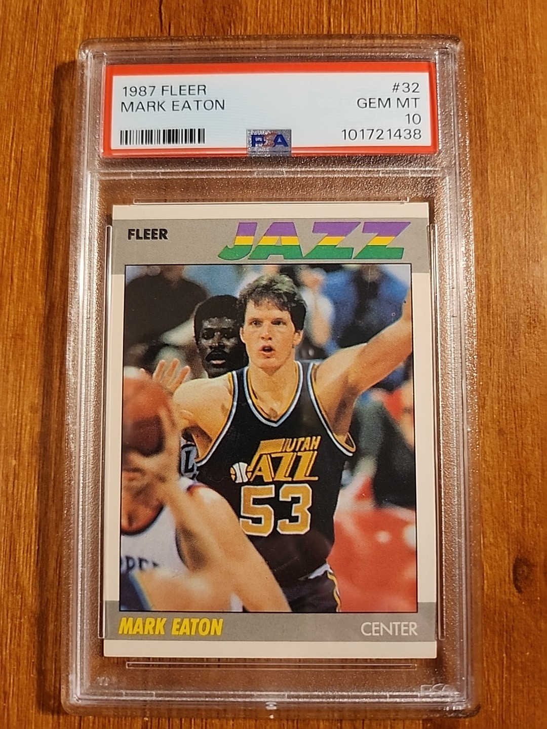 1987 Fleer Basketball #32 Mark Eaton PSA 10 GEM MINT Jazz POP 33