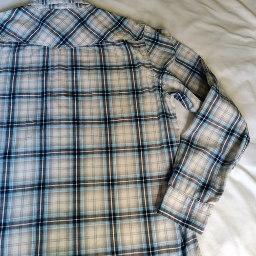 American Eagle Hemd Herren Large Western Pearl Snap kariert Langarm Vintage Fit - Bild 21 von 21