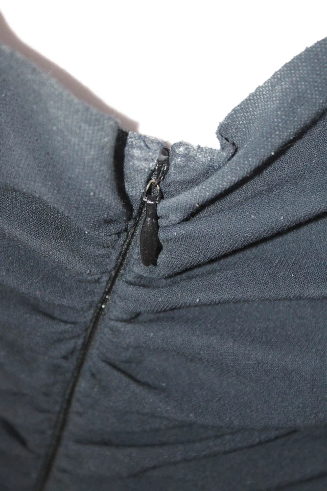 Vestido Elizabeth and James para mujer con cremallera en un hombro recortado azul marino talla 4 Foto 4 de 4