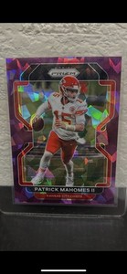2021 Prizm Football Purple Crack Ice Patrick Mahomes /225
