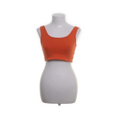 Gina Tricot, Crop Top, Größe: M, Orange, Baumwolle/Elasthan, Einfarbig #YLq