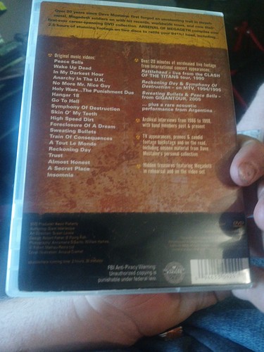 Megadeth - Arsenal of Megadeth (DVD, 2006, 2-Disc Set) Live Recordings - Picture 2 of 2