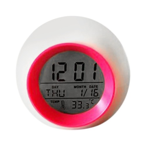 Reloj Despertador LED para Niños con Luz Nocturna de 7 Colores y Funcionamiento a Batería - Imagen 2 de 29