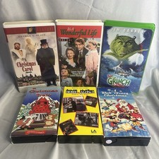 Vintage VHS 80s 90s Christmas Holiday Classics Home Alone The Grinch Lot Of 6