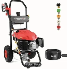 PowerSmart 3500 PSI Gas Pressure Washer With 2.5 GPM Flow Rate, 3800W Power