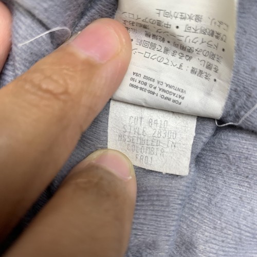 VTG 01 Patagonia Double Duty Jacket Men XL Detroit Style Navy Canvas Lined RARE - Picture 12 of 18