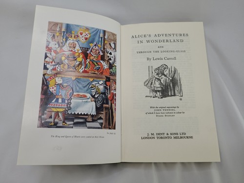 Vtg HC 1981 Alice's Adventures in Wonderland & Through the Looking Glass - Imagen 8 de 9