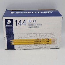 Staedtler #2 Woodcase Pencil 144 pack box  Presharpened Yellow NEW Only 138 
